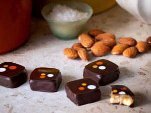 Roasted Almond Caramels